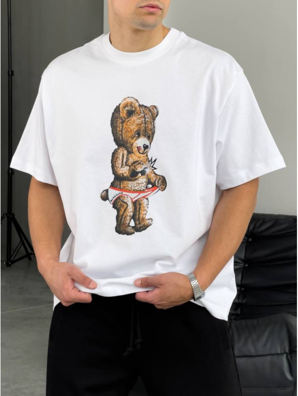 Oversize футболка з принтом