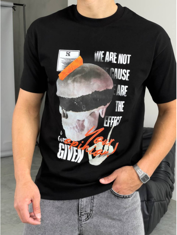 Oversize футболка з принтом