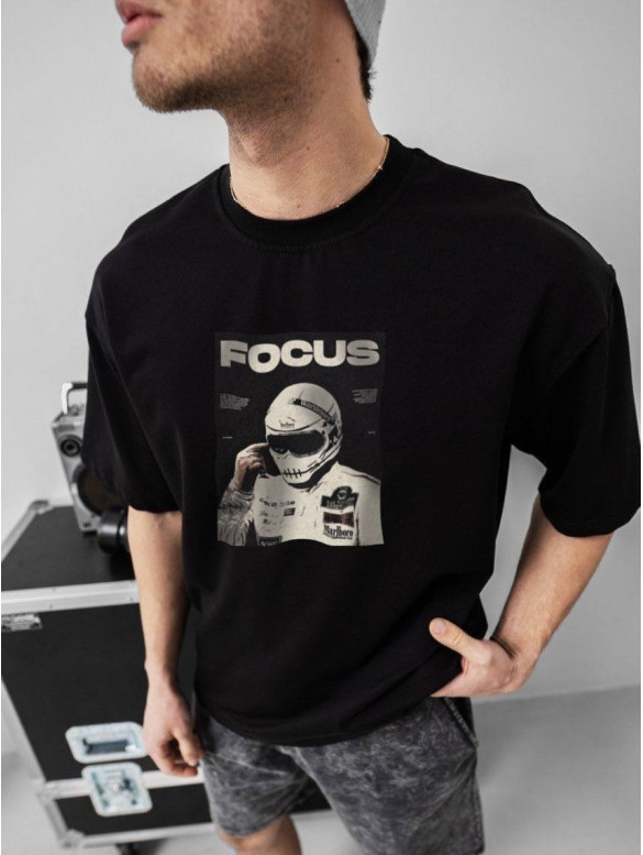Oversize футболка з принтом