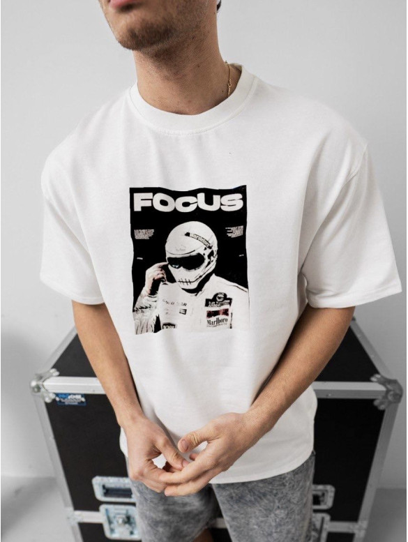Oversize футболка з принтом