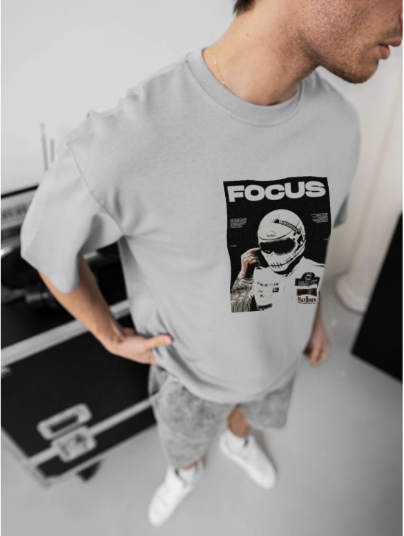 Oversize футболка з принтом