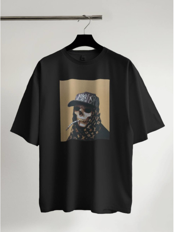 Oversize футболка з принтом