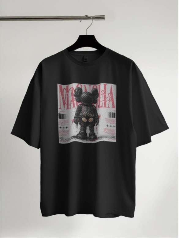 Oversize футболка з принтом