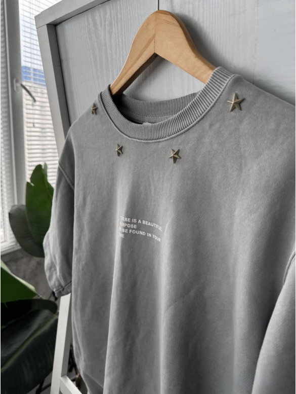 Oversize футболка з надписом