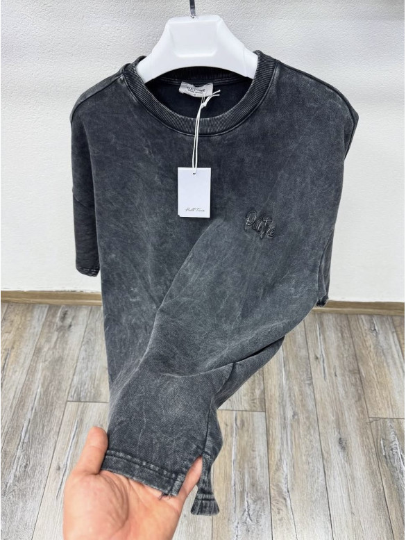 Oversize футболка з вивареної тканини