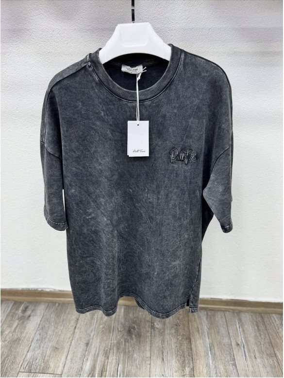 Oversize футболка з вивареної тканини