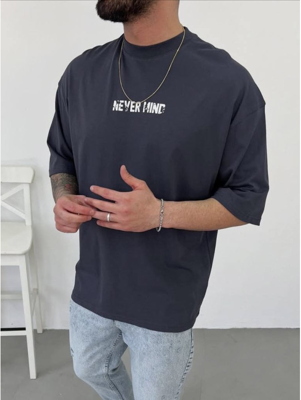 Oversize футболка з надписом