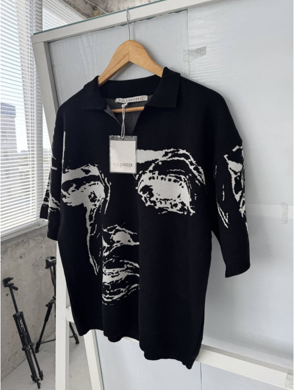 Oversize футболка з принтом