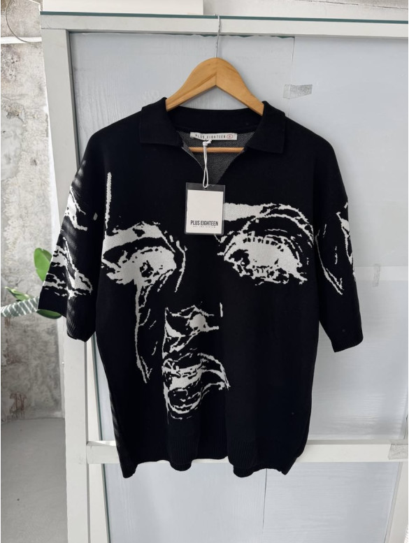 Oversize футболка з принтом
