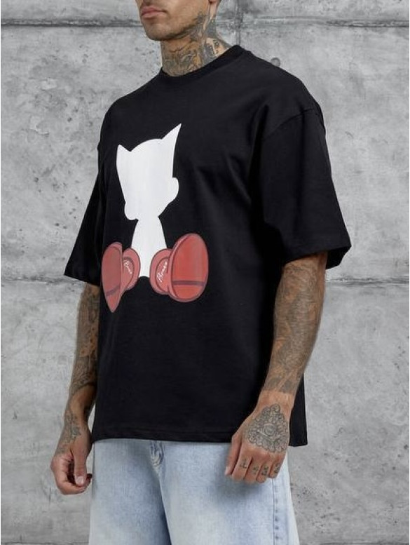 Oversize футболка з принтом
