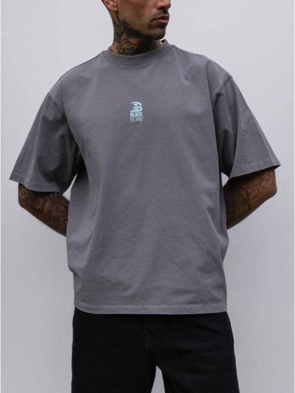 Oversize футболка з принтом
