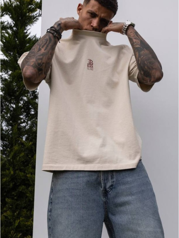 Oversize футболка з принтом