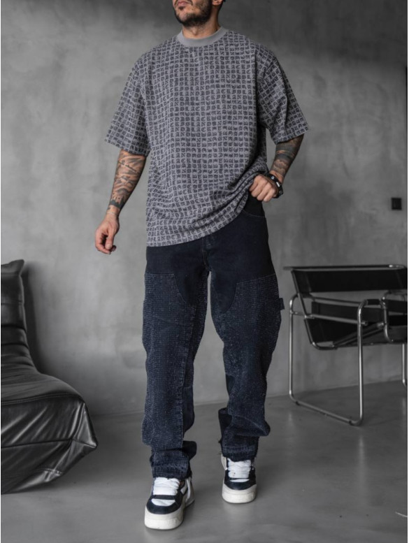 Oversize футболка з принтом