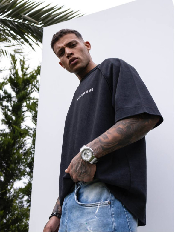 Oversize футболка з принтом