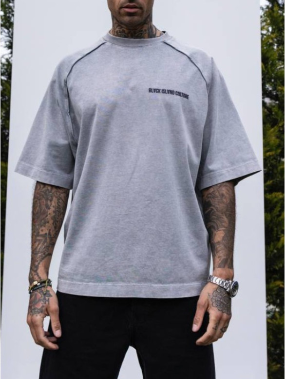 Oversize футболка з принтом