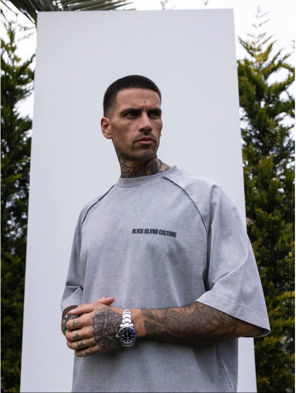 Oversize футболка з принтом