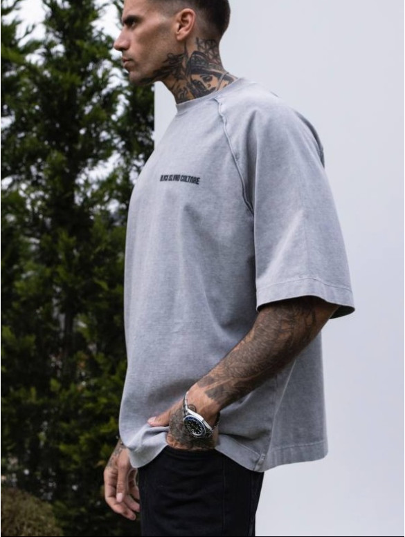 Oversize футболка з принтом