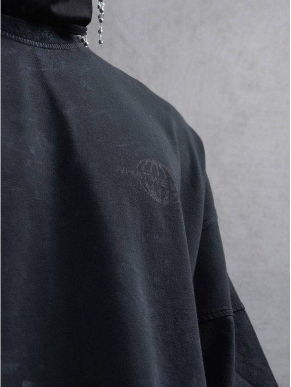 Oversize футболка з принтом