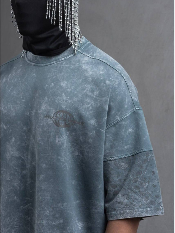 Oversize футболка з принтом