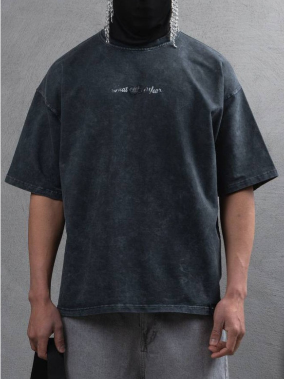 Oversize футболка з принтом