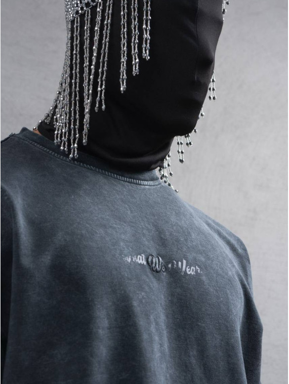 Oversize футболка з принтом
