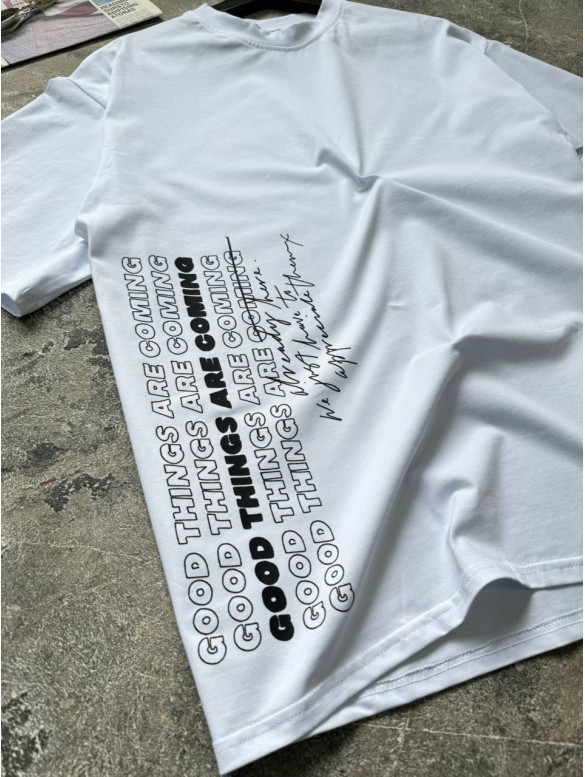 Oversize футболка з принтом
