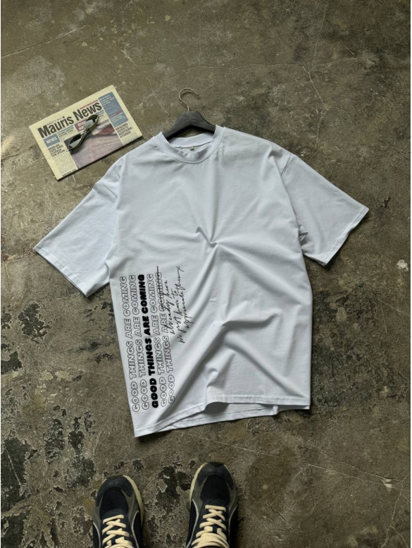 Oversize футболка з принтом