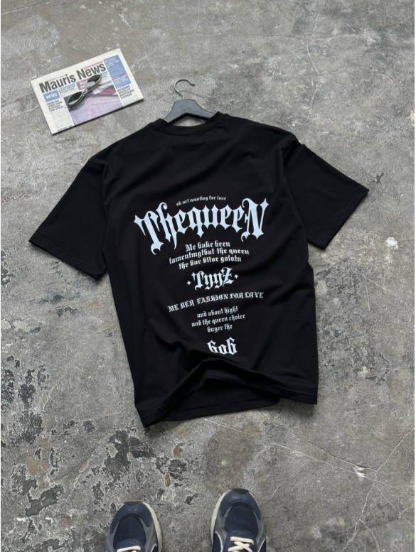 Oversize футболка з принтом