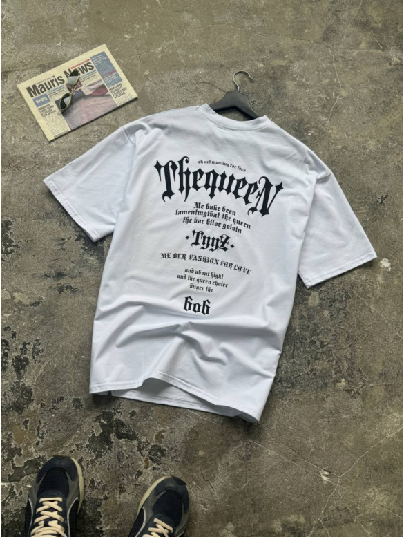 Oversize футболка з принтом