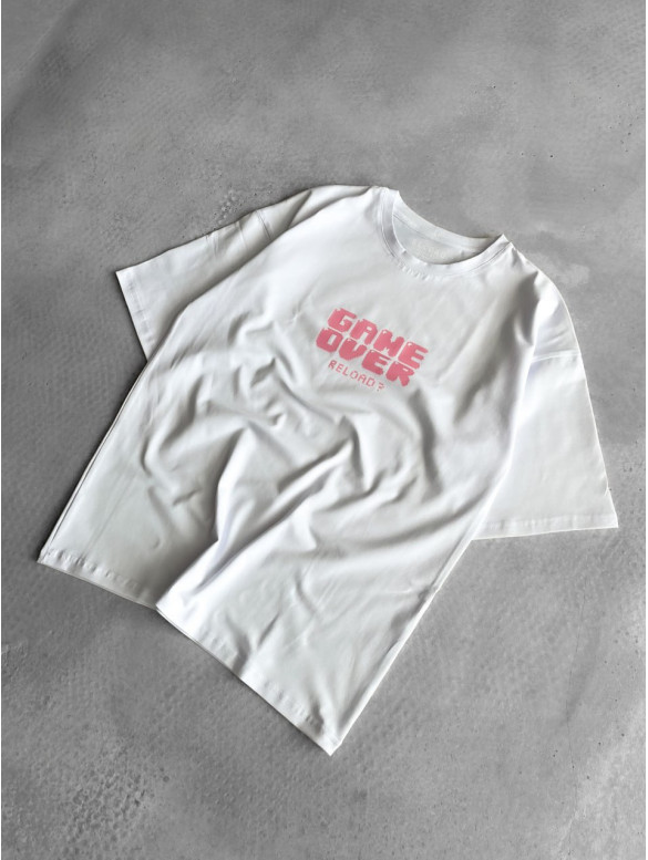 Oversize футболка з принтом