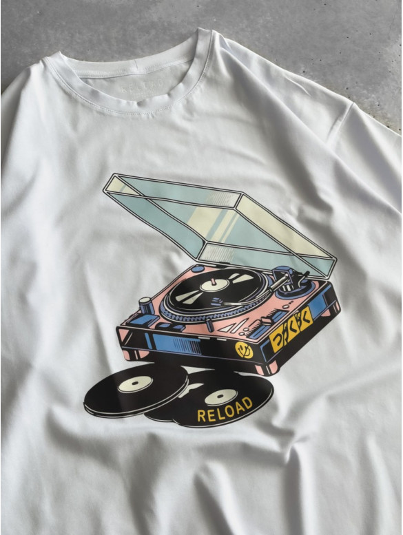 Oversize футболка з принтом