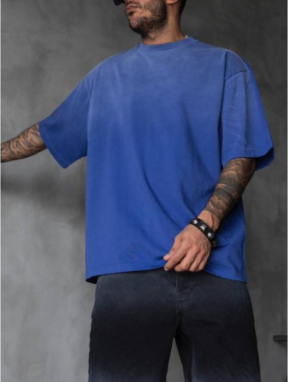 Oversize футболка з вивареної тканини