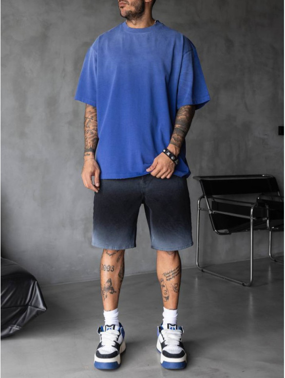 Oversize футболка з вивареної тканини