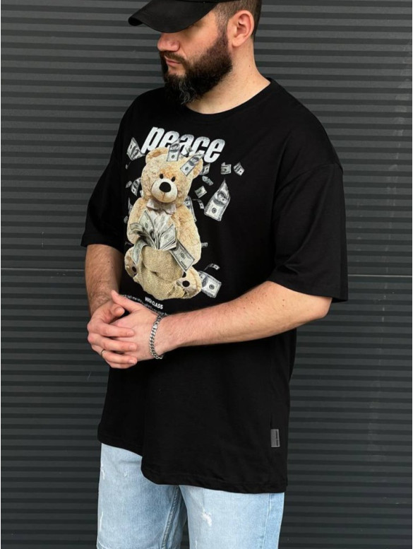 Oversize футболка з принтом