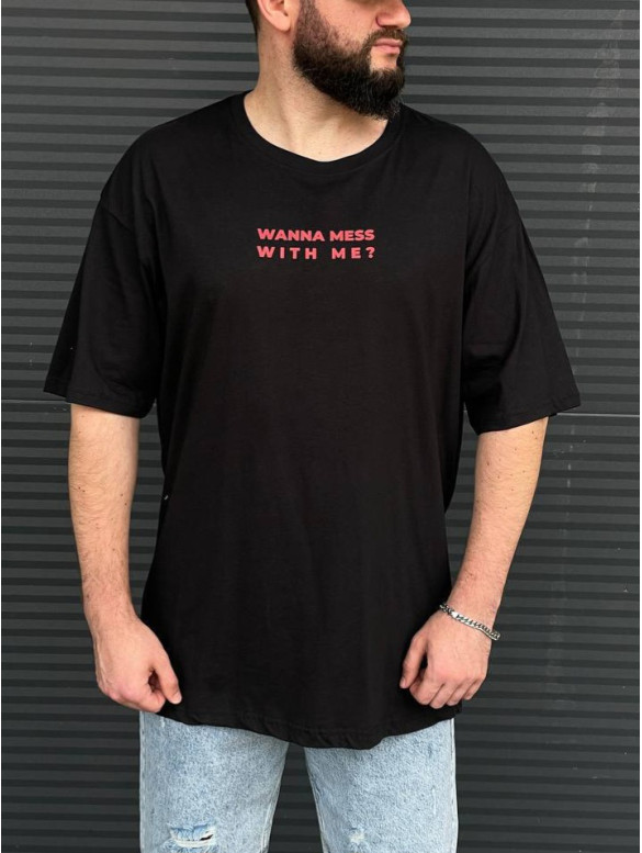 Oversize футболка з принтом