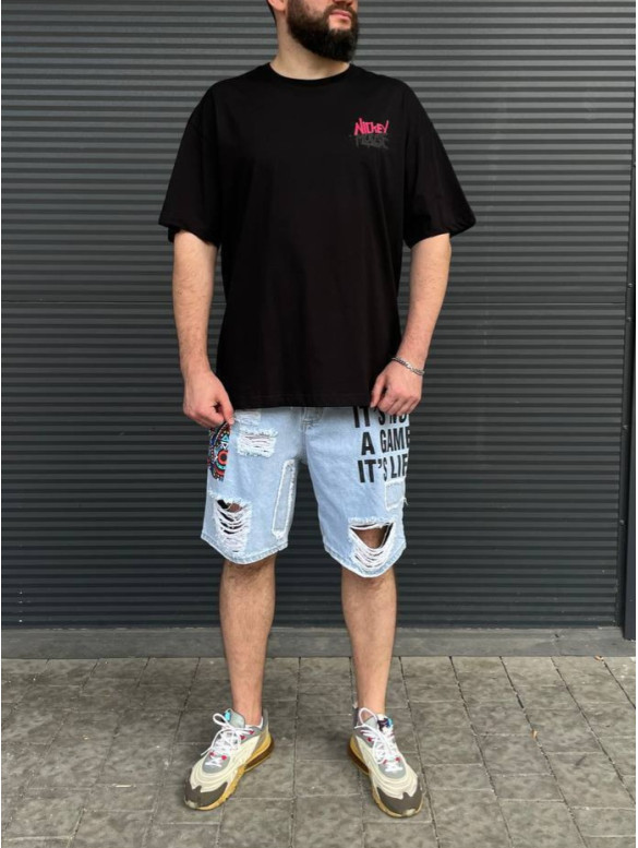 Oversize футболка з принтом