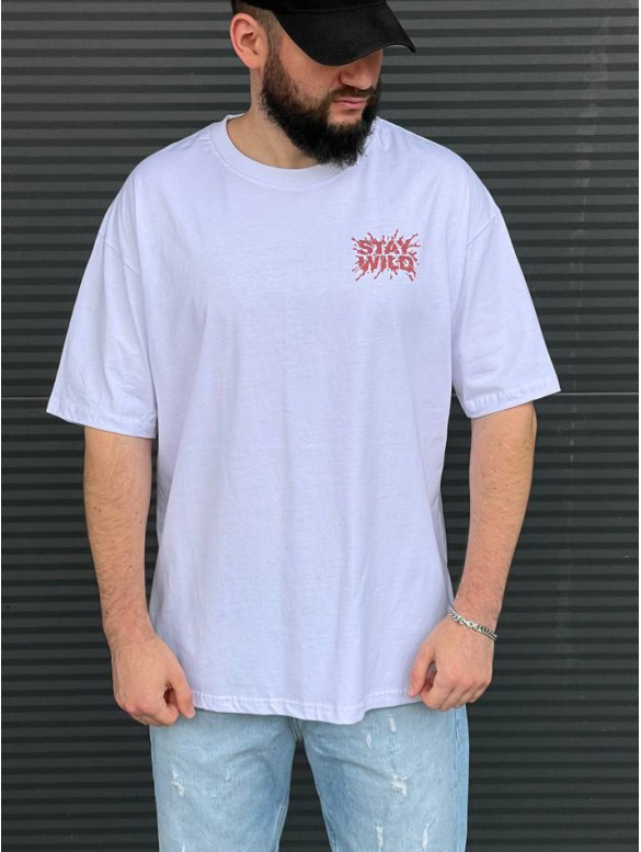 Oversize футболка з принтом