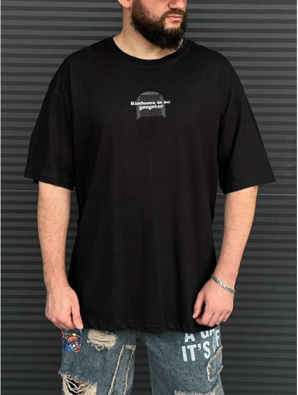 Oversize футболка з принтом