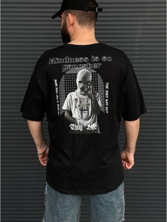 Oversize футболка з принтом