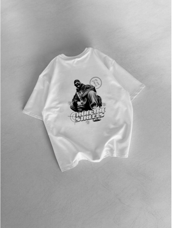 Oversize футболка з принтом