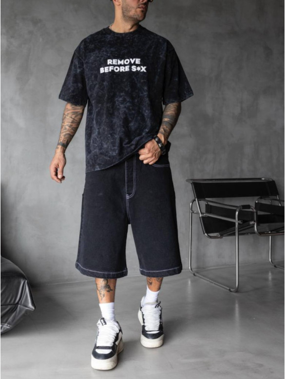 Oversize футболка з принтом