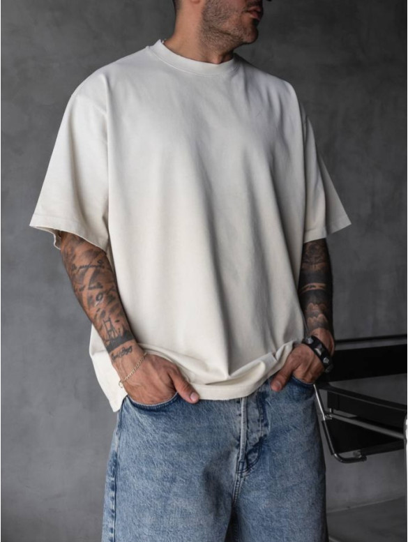 Oversize футболка з вивареної тканини