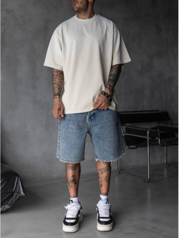 Oversize футболка з вивареної тканини