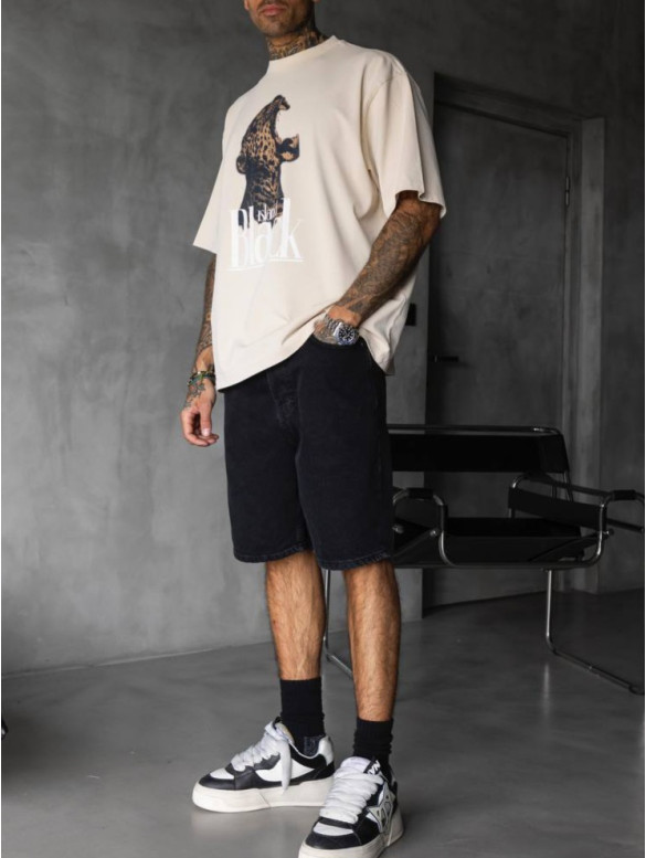Oversize футболка з принтом