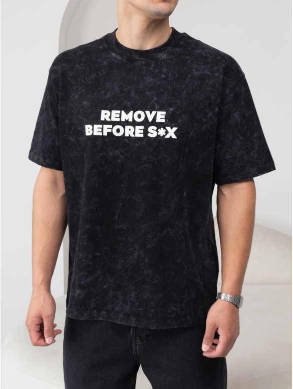 Oversize футболка з принтом