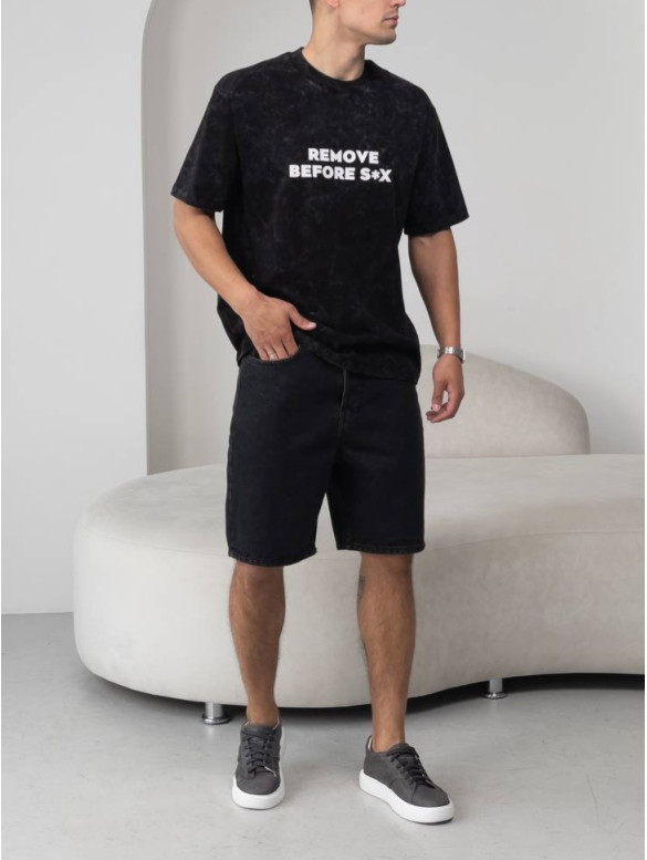 Oversize футболка з принтом