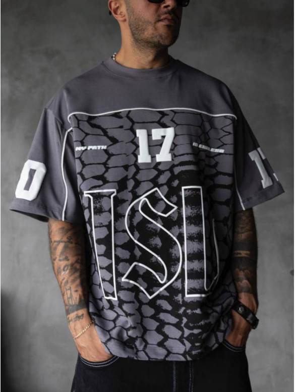 Oversize футболка з принтом