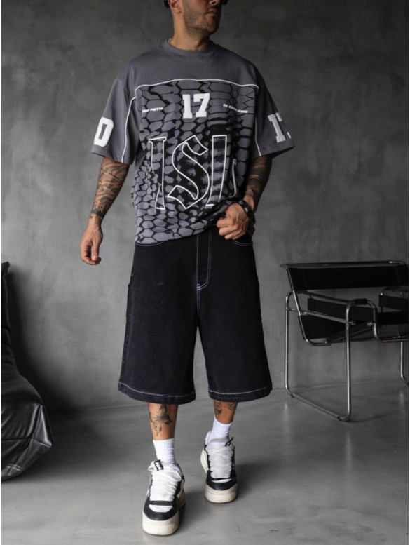 Oversize футболка з принтом