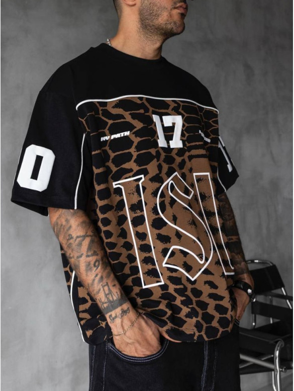 Oversize футболка з принтом