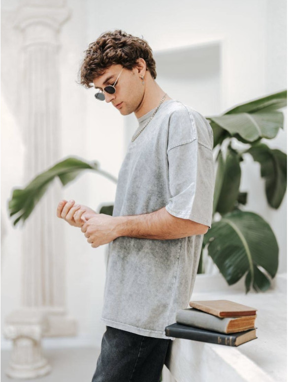 Oversize футболка з принтом